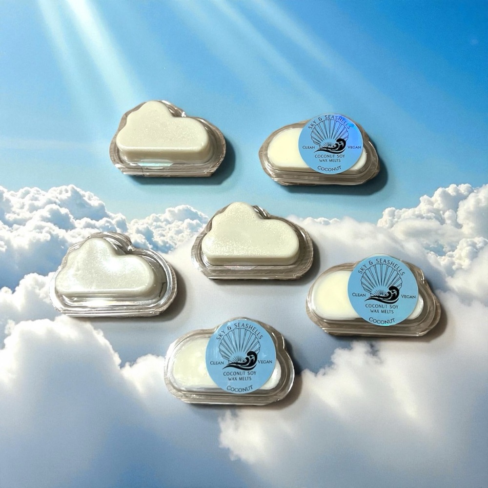 NEW Hand Crafted “Coconut Cloud” Scented Wax Melts - Made With Coconut Soy Wax